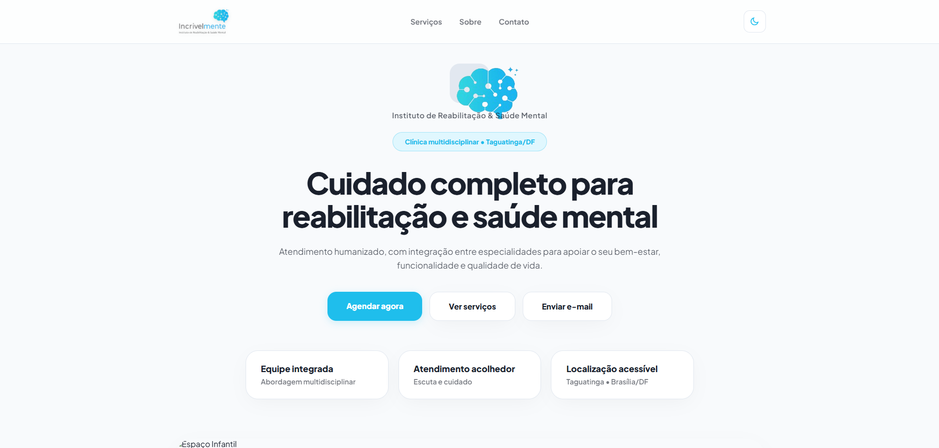 Projeto de site institucional desenvolvido pela Trazo ADS